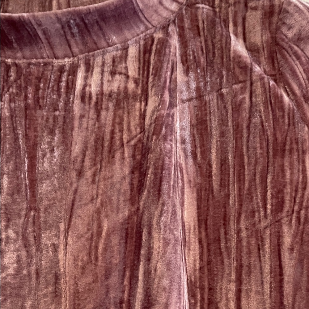 Pilcro Velvet Top in Dusky Rose Pink - Picture 3 of 3